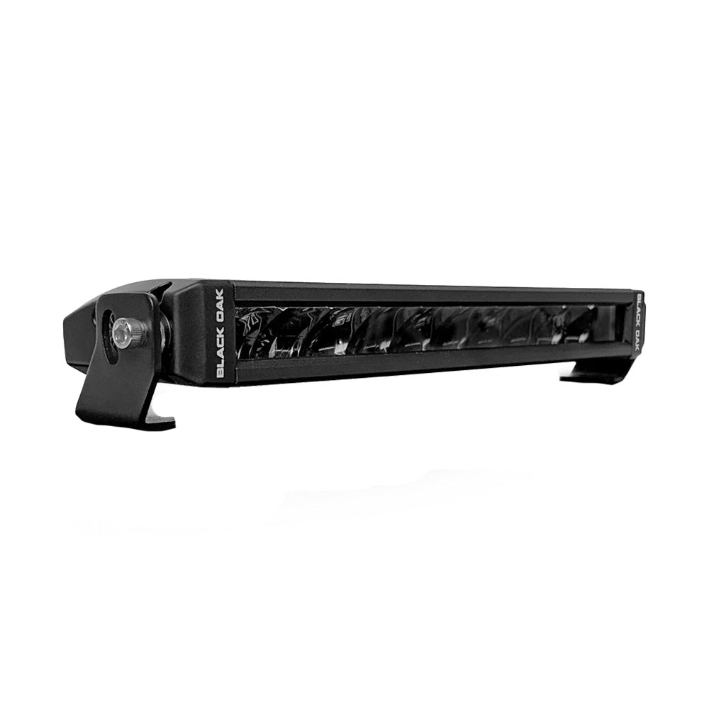 Black Oak Single Row Slim 10 150W Dual Color LED Light Bar White Yellow Combo Beam 10CAW